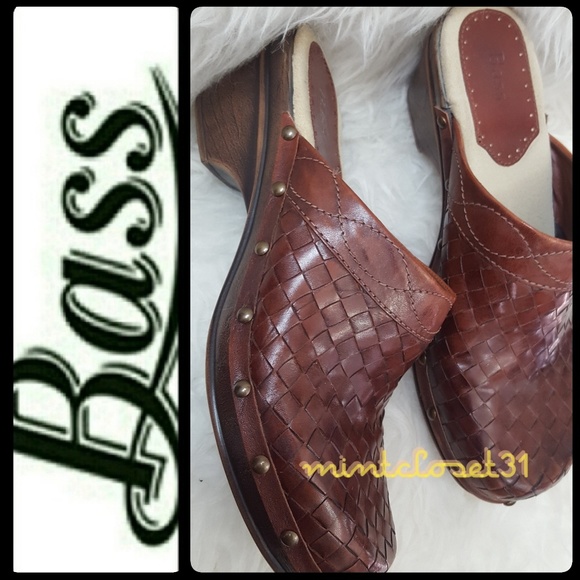 Bass Shoes - Bass Leather Clogs Heels